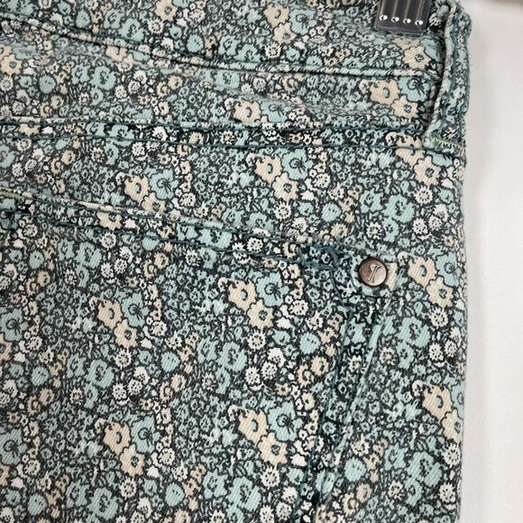 Anthropologie Pilcro Floral Skinny Crop Jeans Womens Size 26 - Picture 6 of 10